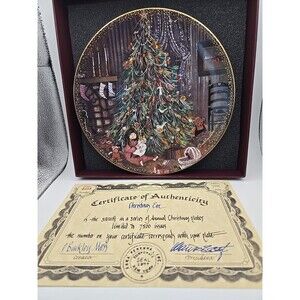 Christmas Eve By P. Buckley Moss Collectible Decorative Plate Anna Perenna 4258
